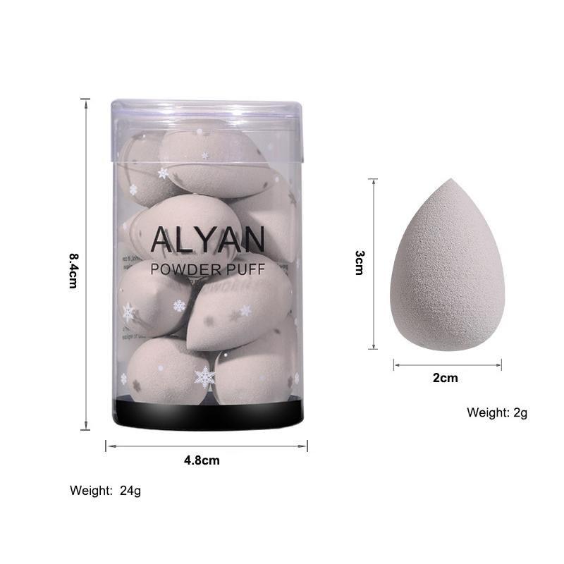 10 pcs/set Mini Beauty Egg Makeup Sponge Cosmetic Puff Dry Wet Makeup Sponge Puff Cushion Foundation Powder Make Up Accessories