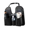 Car Seat Back Storage Bag Leather Car Seat Organizer With Tablet Cup Holder Multifunctional Hanging Seat Back Organizer