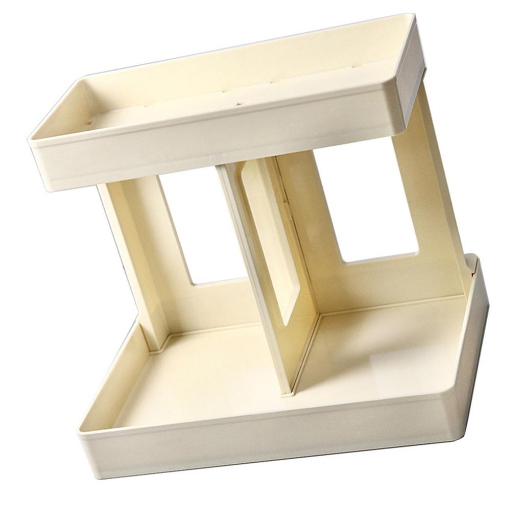 Double Layers Desktop Storage Rack Modern   Makeup Shelf   for Vanity Bathroom