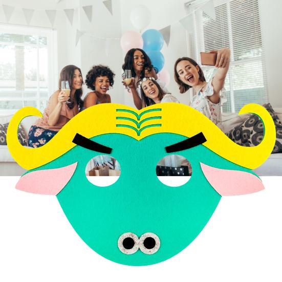 Halloween Maske Exquisite Form Lebendige Farbe Vliesstoff Cartoon Zootopia Film Thema Cosplay Maske Partyzubehör