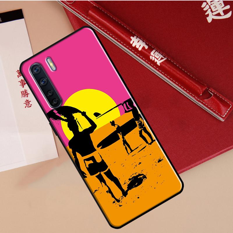 Surf Surfing Case For Oppo A78 A38 A80 A60 A40 A18 A98 A58 A96 A76 A16 A94 A74 A54 A15 A17 A57 A77 A5 Pro