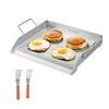 18x16 Zoll Flache Grillplatte Edelstahl Universelle BBQ Grillpfanne Kochgeschirr