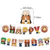Cartoon ONE PIECE Luffy Theme Party Supplies Balloons Flags Cake Decorations Household Goods