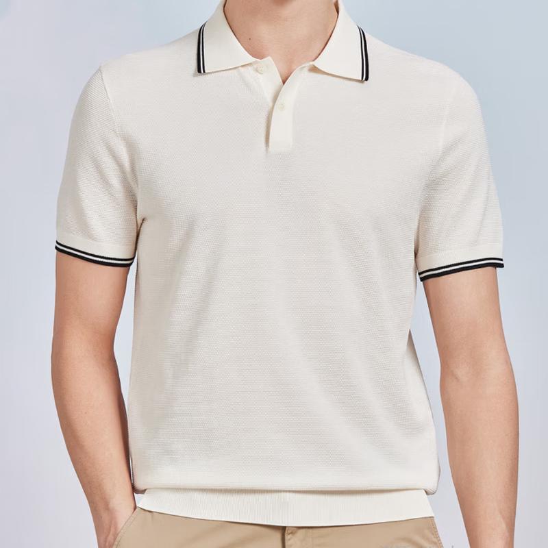 Men's Silk Blend Cooling Polo T-shirt
