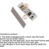 KOOBOOK 2Pcs Mini Touch Sensor Switch LED Strip Brightness Control Capacitive Sensing Switch Wide Voltage DC 3-24V