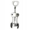 Bottle Opener with Corkscrew, Silver, Steel