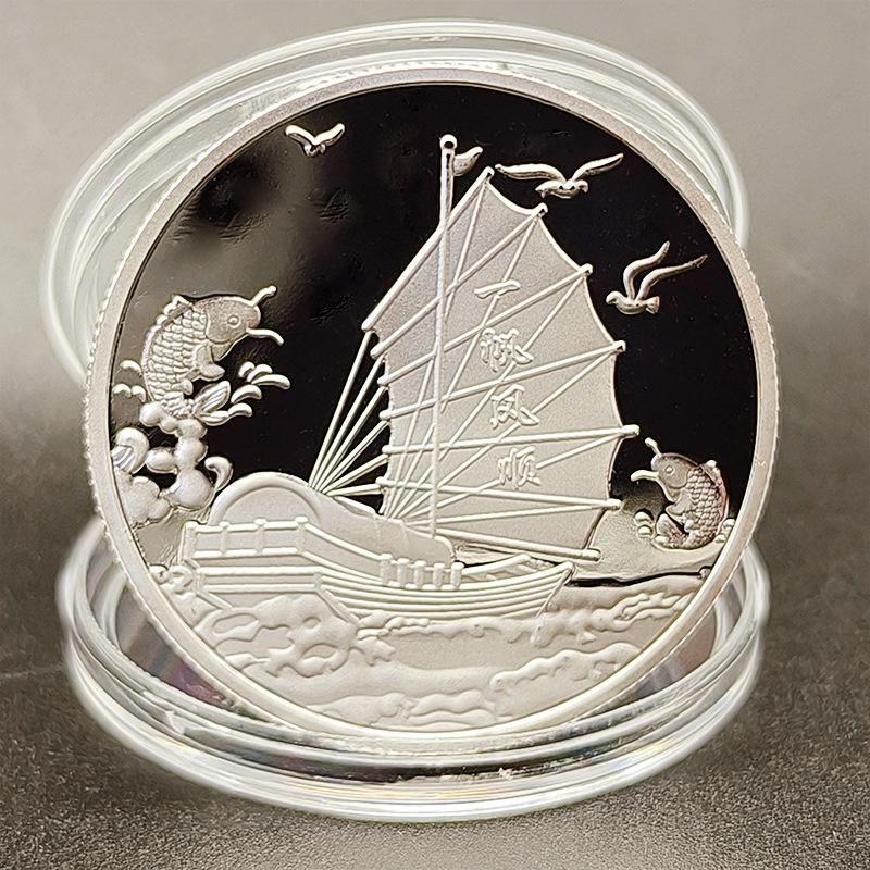 

40 мм Китайские монеты Счастливое животное Лошадь Коллекционные монеты Металлическая коллекция Сувенир на Новый год 2026 1PC