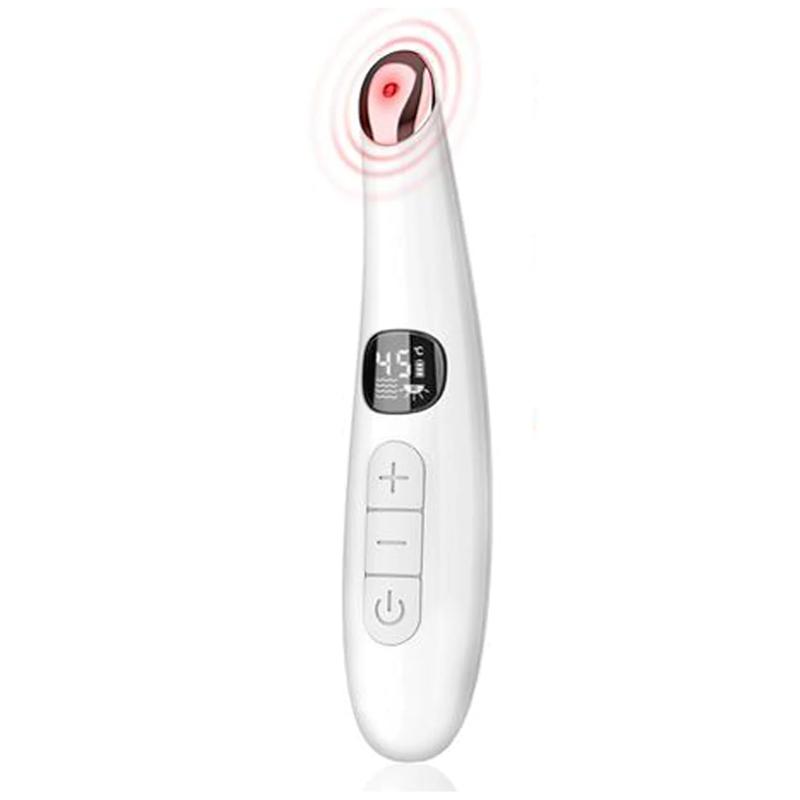 3 in 1 Eye Lift Wand Beauty Device Vibrating Red Light 98°F to 113°F LCD Display Eye Massager for Dry Eye Dark Circle Puffiness