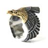 3pcs/lot Fast Shipping Flying Eagle Ring 316L Stainless Steel Jewelry New Biker Eagle Ring