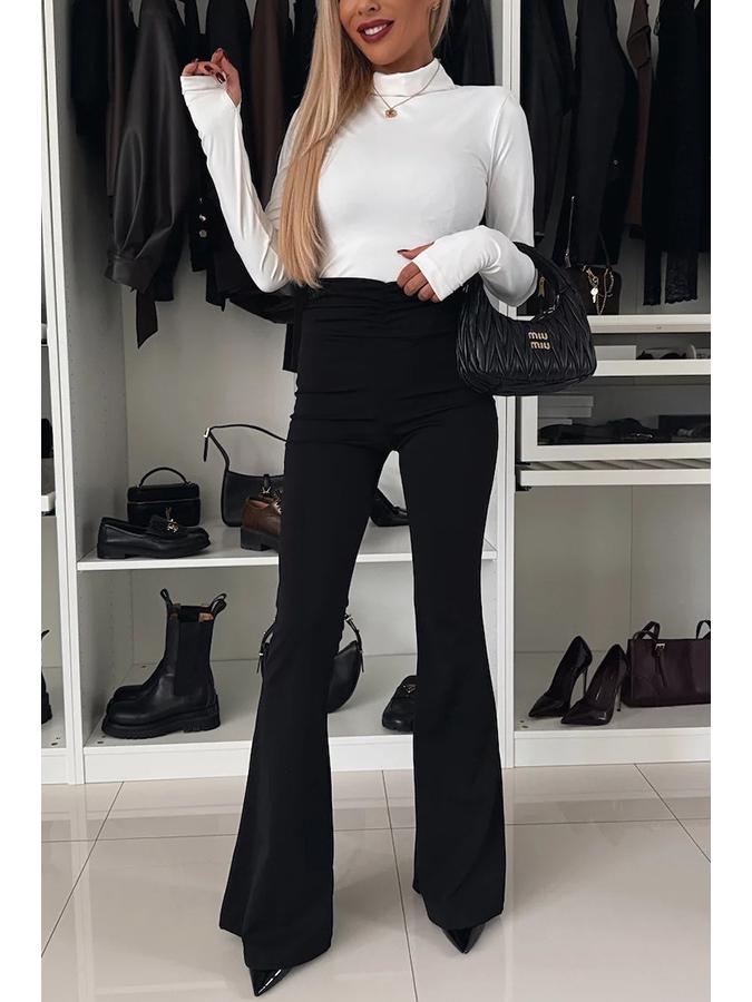 

Европейские и американские расклешенные брюки с высокой талией 2025: Брюки для подтяжки бедер и похудения живота Large