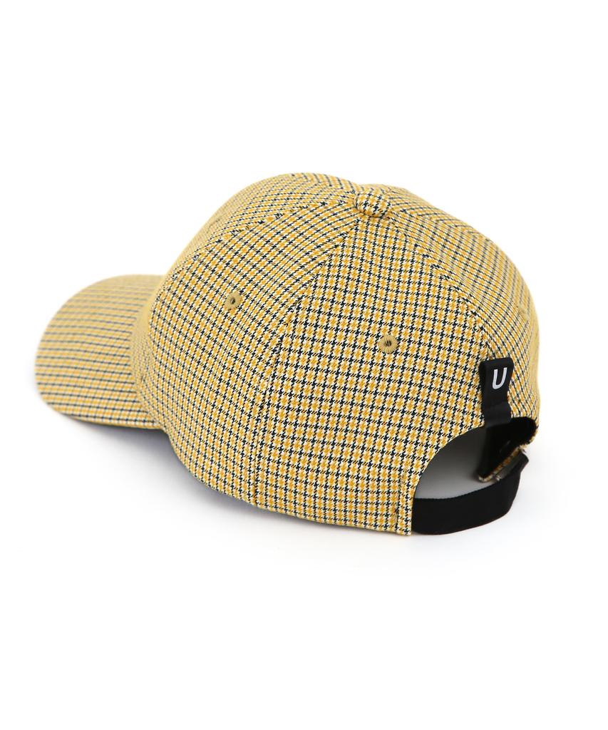 Eondeokeonteulol Check Pattern Ball Cap Multy Hound / Authentic B B / Yellow