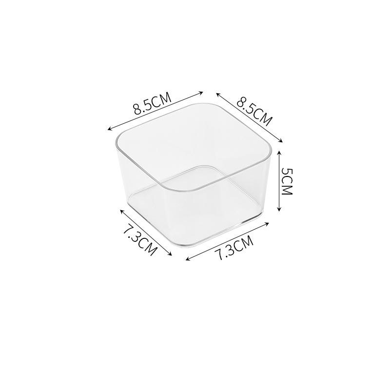 Transparent Box Storage Organizer Desk Plastic Storage Box Container Drawer Organizer Table Jewelry Box Makeup Organizer Boxes
