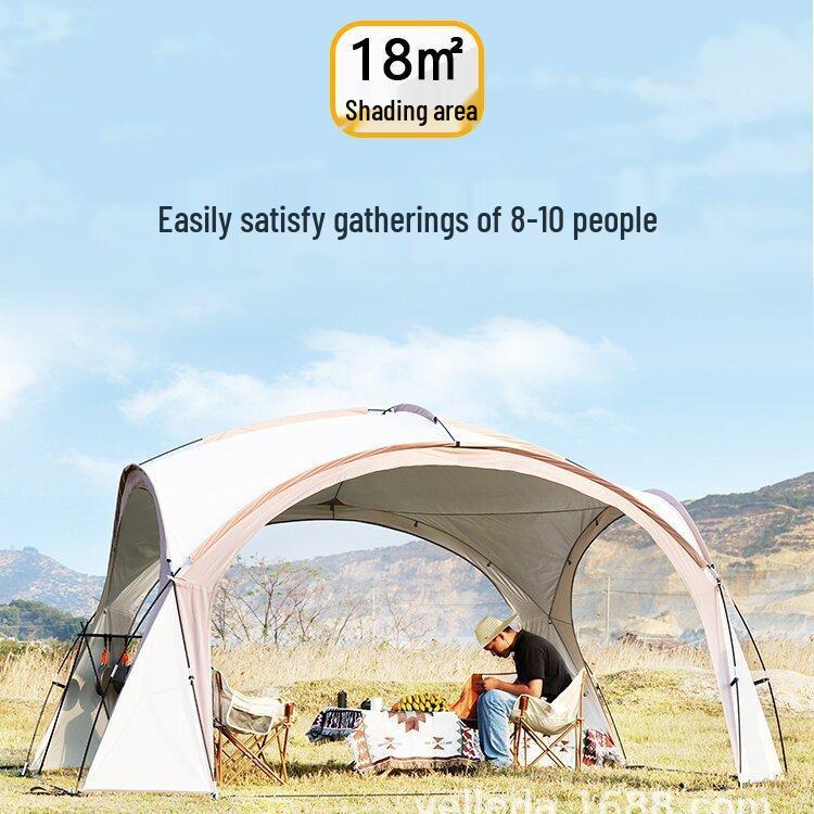 Dome Canopy Tent: Large Multi-Person Sunshade, UV and Weather-Resistant, Ideal for Outdoor Camping
