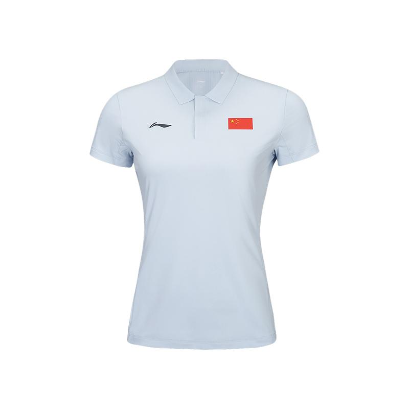 

Li-Ning Ultimate Glory Series Simple High Elastic Comfortable Slim Fit Quick Dry Breathable Short Sleeve Polo Shirt Women tops APLW070-2 S