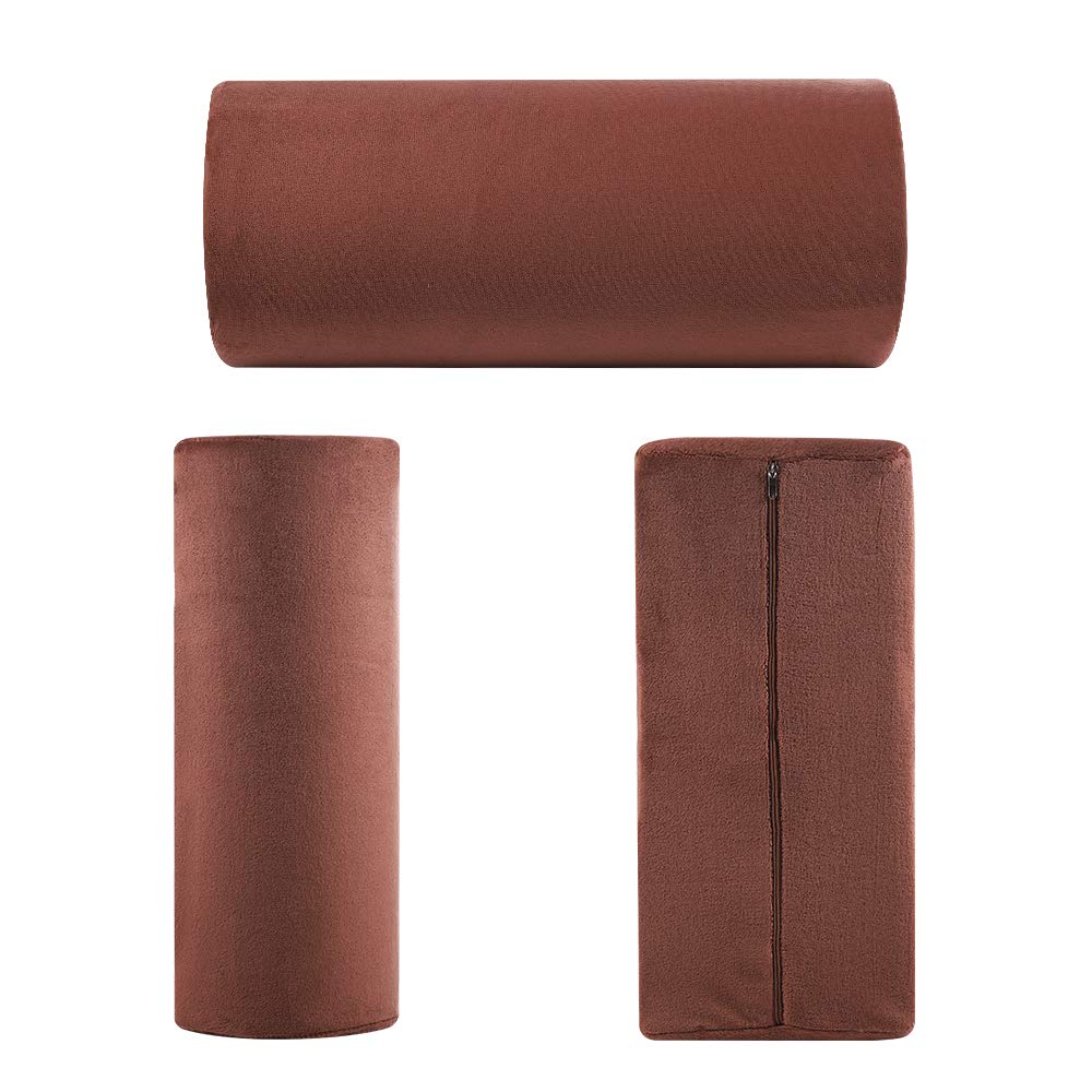 Braunes halbrundes Memory-Schaum-Kissen, ergonomisches Design für Beine und Lendenwirbelstütze, Multifunktional für Gesundheit und Wohlbefinden