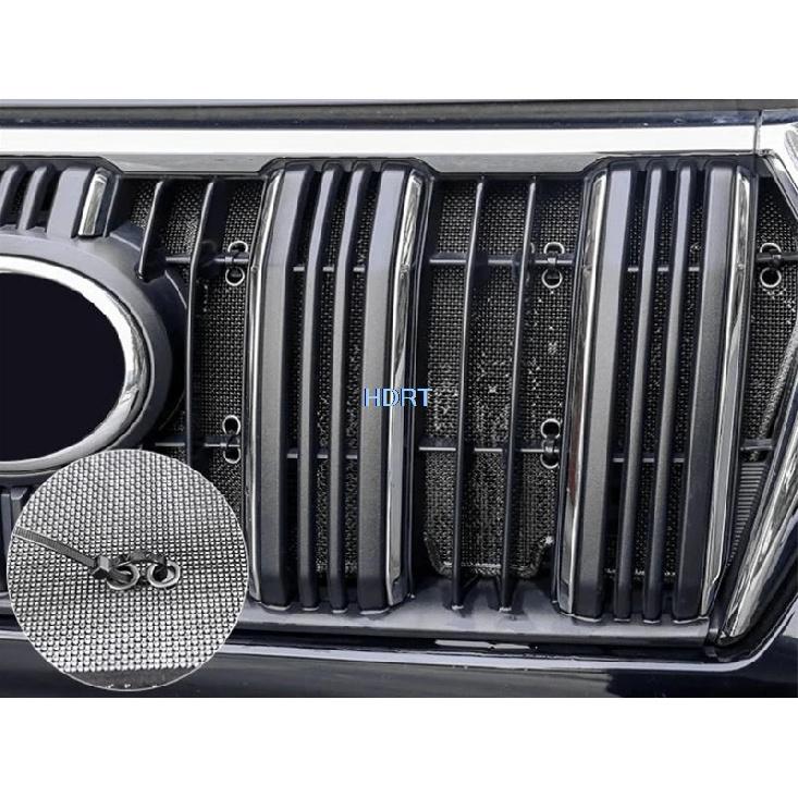 Car Styling Front Mesh Grille Ert Trim Ect Screen Anti Bug Net Cover Accessories For Toyota Land Cruiser 300 LC300  +