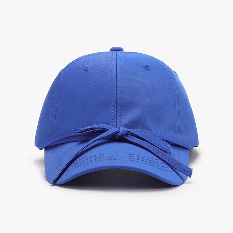 Spring and Autumn Bow Quick Dry Soft Top Women's Baseball Cap Outdoor Cross-Border Versatile Breathable Curved Brim Cap