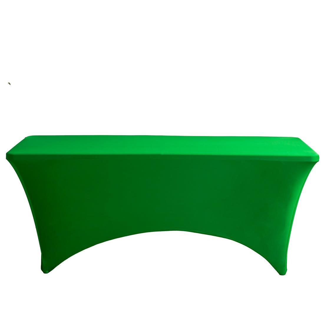 

6FT Black Stretch Spandex Tablecloth for Cocktail & Outdoor Use 4FT