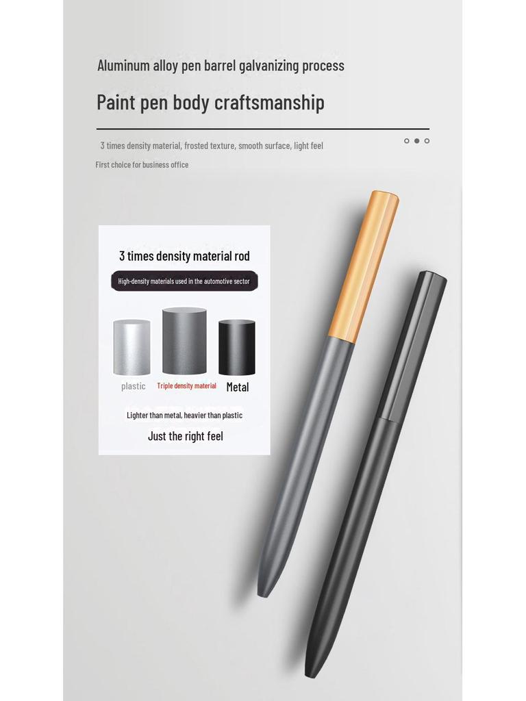 Beifa Signature Zwarte Metalen Pen – High-End Roterende Zakelijke Geschenkpen met Aanpasbaar Logo.