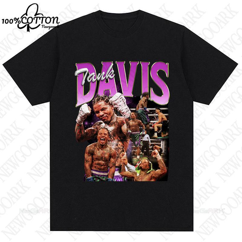 Cc Tank Gervonta Davis Retro Tshirt Harajuku Fashion Sport Boxing Short Sleeve Cotton Loose Streetwear Fans Gifts