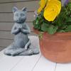 Katzenbuddha Meditation Katzenstatue Garten Outdoor Skulptur Dekoration