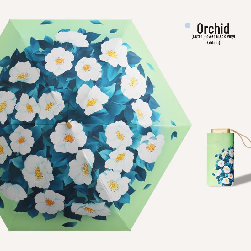 Nanqiao Mini Capsule 6-Fold Sun & Rain Umbrella