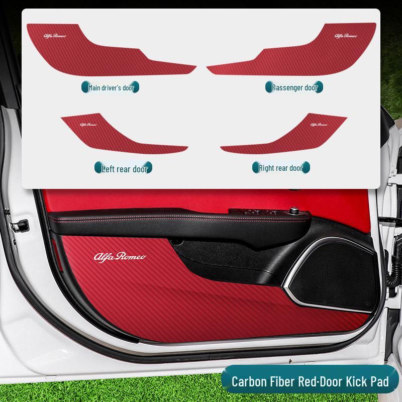 Alfa Romeo Stelvio/Giulia Door Kick Pad - Interior Protection Upgrade