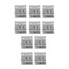 10 Silver Metal 3D Printer Extruder Parts for Creality K1/K1 MAX