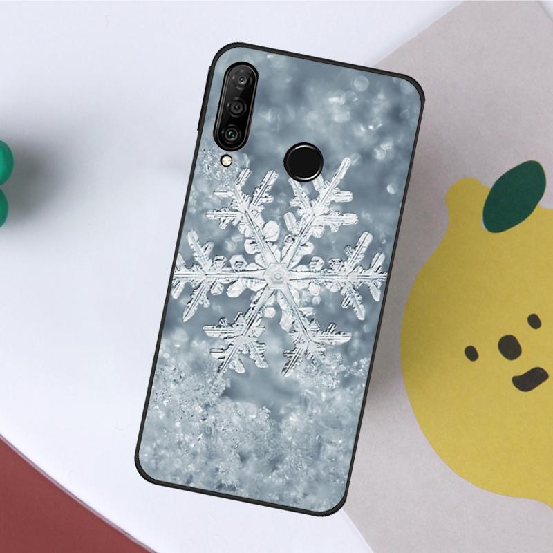 

Christmas Snowflakes For Huawei Nova 10 SE Nova 9 5T 3i 7i 8i 11i Y90 Y70 Y60 Y61 P20 P30 P40 Lite P60 Pro Case Huawei P30 Pro