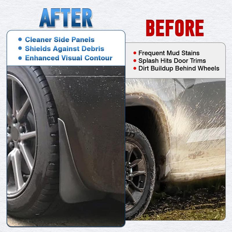 For Ford F-150 -2025 ( Not Fit Raptor Models) Front and Rear Wheel Fender Accessories PP Fender Splash Guards
