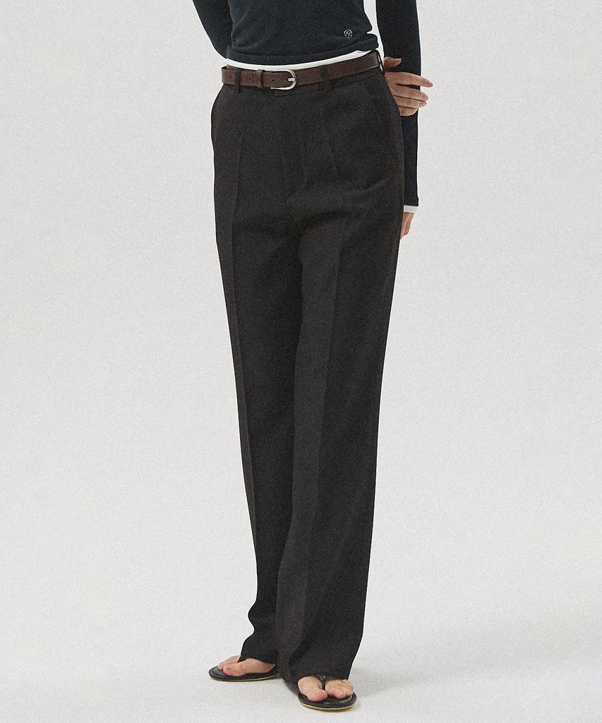 Aheule Urbane Semi Bootcut Slacks_Black