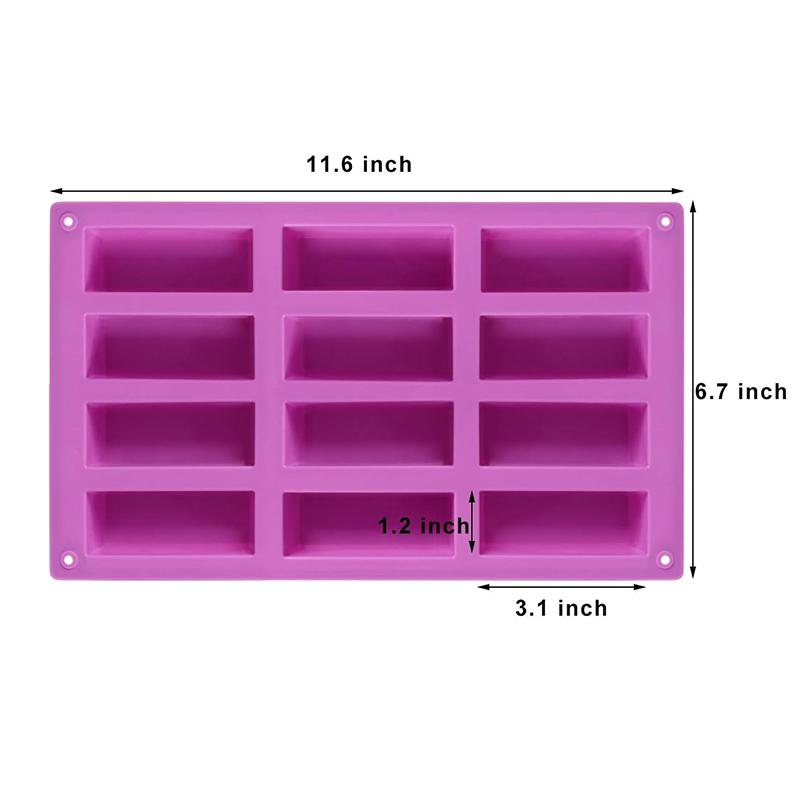 Silicone Granola Bar Mold Rectangle Protein Engergy Bars Baking Pan For Ganache Brownie Cheesecake Butter Kitchen Accessories