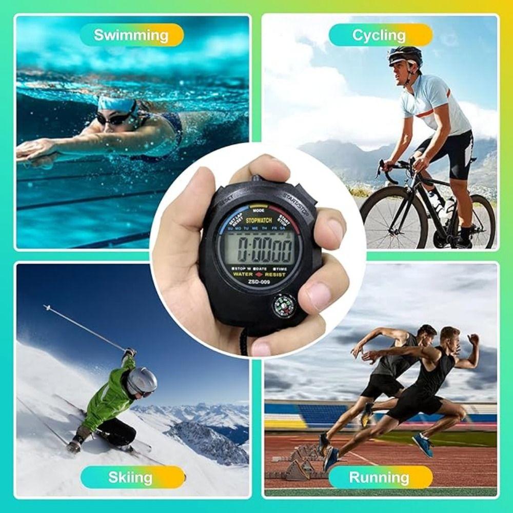 Large Display Electronic Digital Stopwatch Handheld Chronograph Timer Sport Stopwatch Track Field