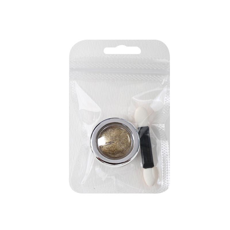 High-Gloss Titanium Gold Iridescent Nail Art Mirror Powder