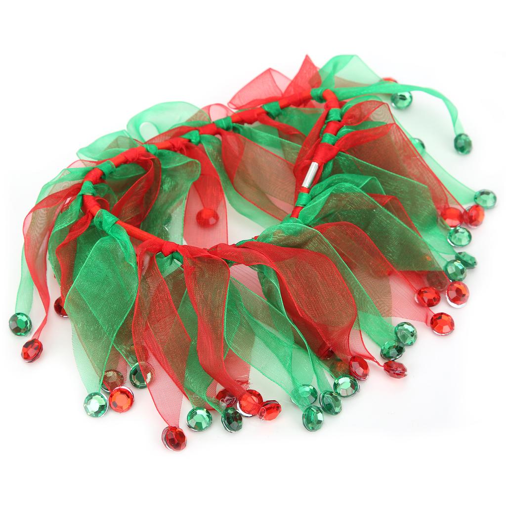 Chicken Dress Colorful Collar Hens Red and Green Matching Dress for Chicken Festivals