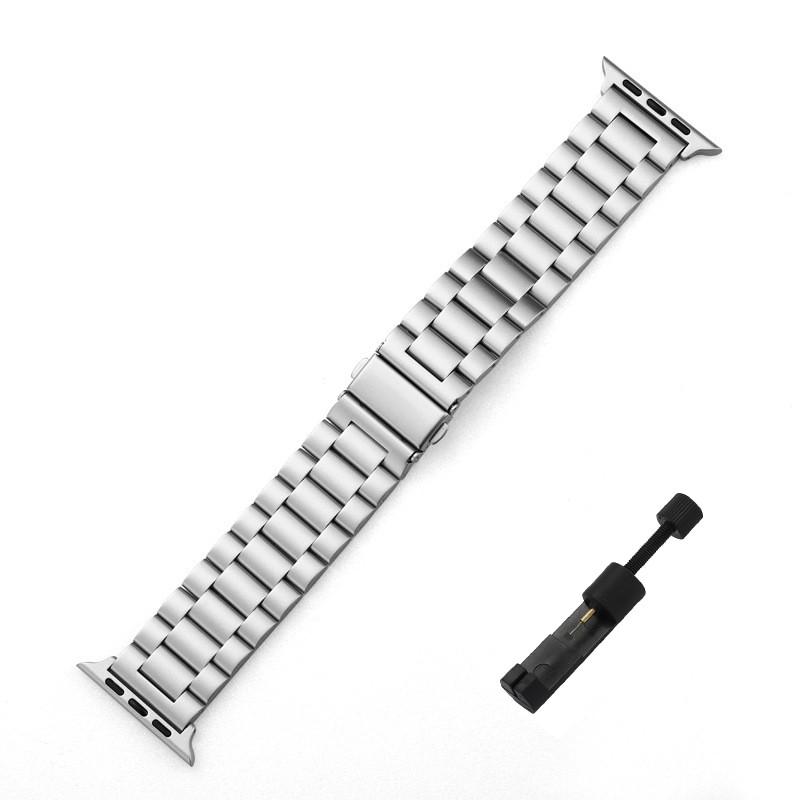 

Ремешок из нержавеющей стали для Apple Watch Band 45 мм Ultra 49 мм 41 мм 40 мм 44 мм Металлический браслет для Iwatch Series 9 10 46 мм 42 мм S10 42mm серебряный