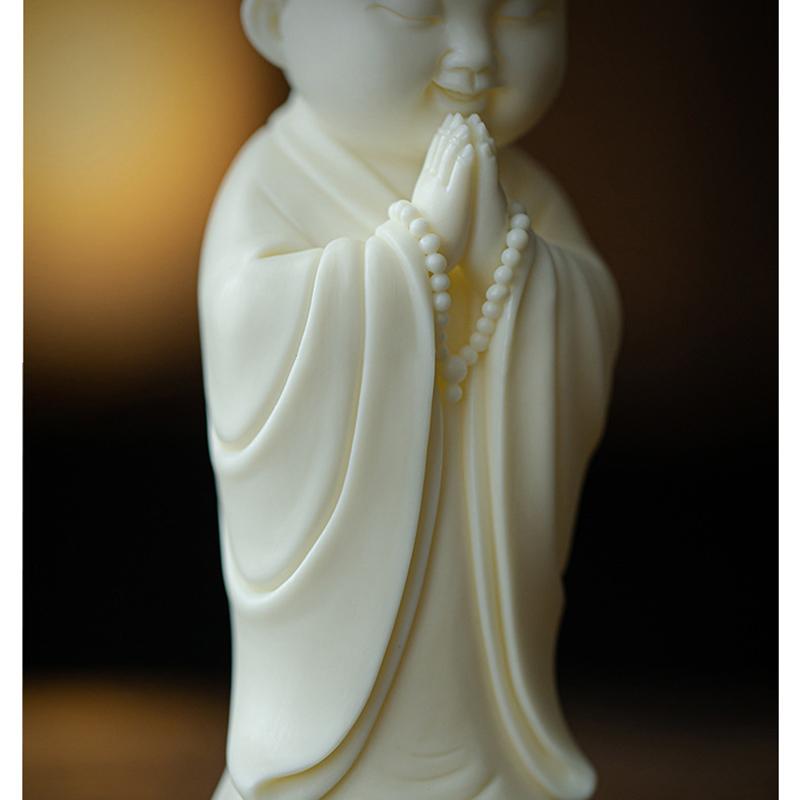 Ceramic little monk Decorative statues China Featured Ornaments luxurious Home, living room, office, car decoration accessories