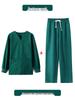 Unisex Short-Sleeve Surgical Gown and Long-Sleeve Workwear Scrub Set - Polyester/Cotton Blend