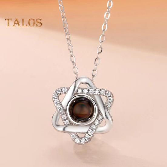 Bildehalskjede Personlig Fotoprojeksjonshalskjede Minnesmerke Valentinsdag Bursdagsgaver til Kone Kjæreste