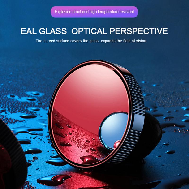 2pcs Adjustable Car Round Blind Spot Mirror HD Glass Wide Angle Rotatable Auxiliary Rearview Mirror Auto