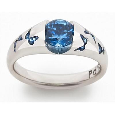 Sanjie Butterfly-style Zircon Rings: Popular, Personalized, and Stylishly Inlaid.