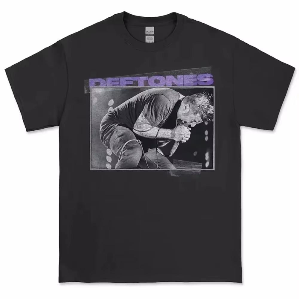 Deftones T Shirt Men High Quality Cotton T-shirt Fashion Women Short Sleeve Top Punk Music Style Metal American Tee Summer Shirt
