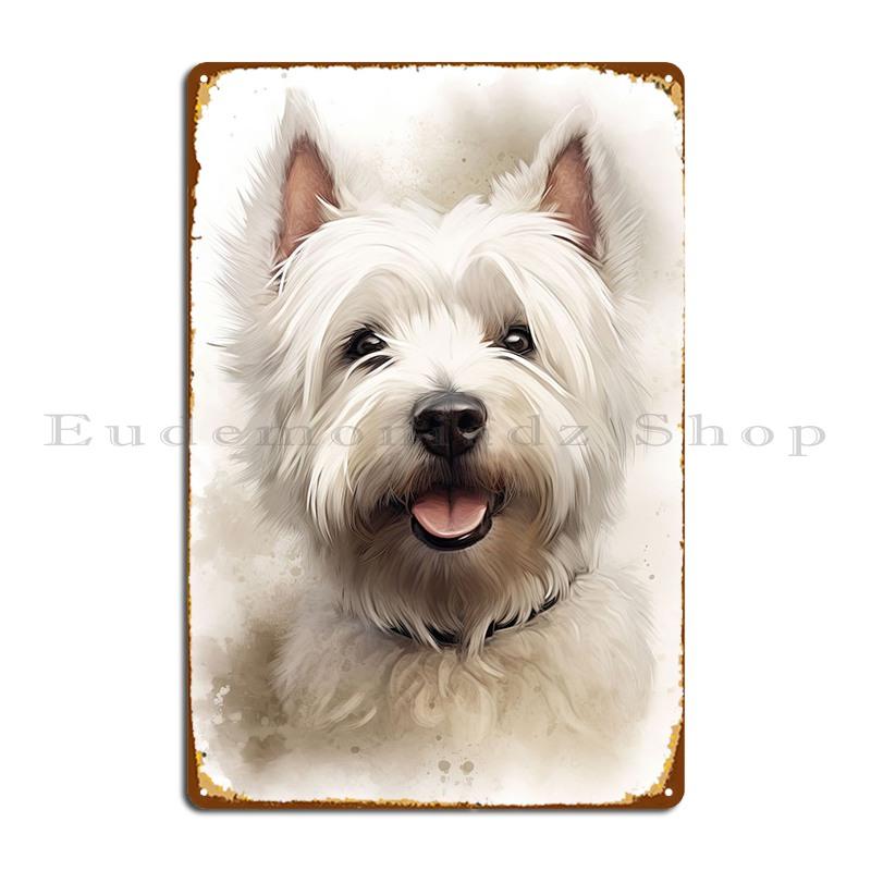 

Westie Art Metal Plaque Poster Party Printing Mural Wall Decor Create Tin Sign Poster 20x30cm