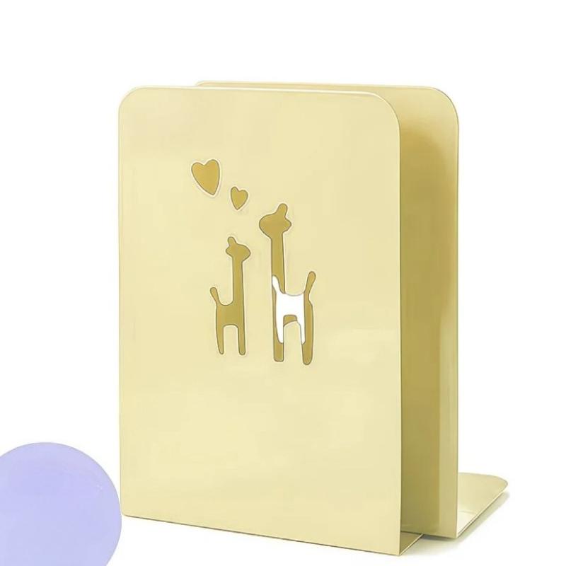 2 Pezzi Semplice Supporto per Libri in Metallo da Scrivania Fermalibri Antiscivolo Organizzatore di Libri per Studenti Fermalibri Grande Spesso Rastrelliera per Conservazione Libri