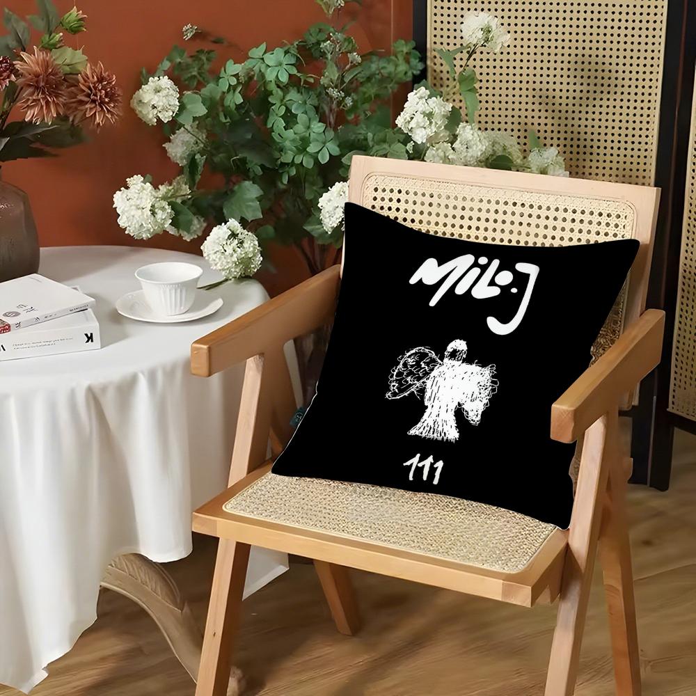 

Argentinian MMilo j Rapper Cushion Cover Silky Short Plush Invisible Zipper Dustproof Sofa Pillow Case for Home Decor 30x30cm