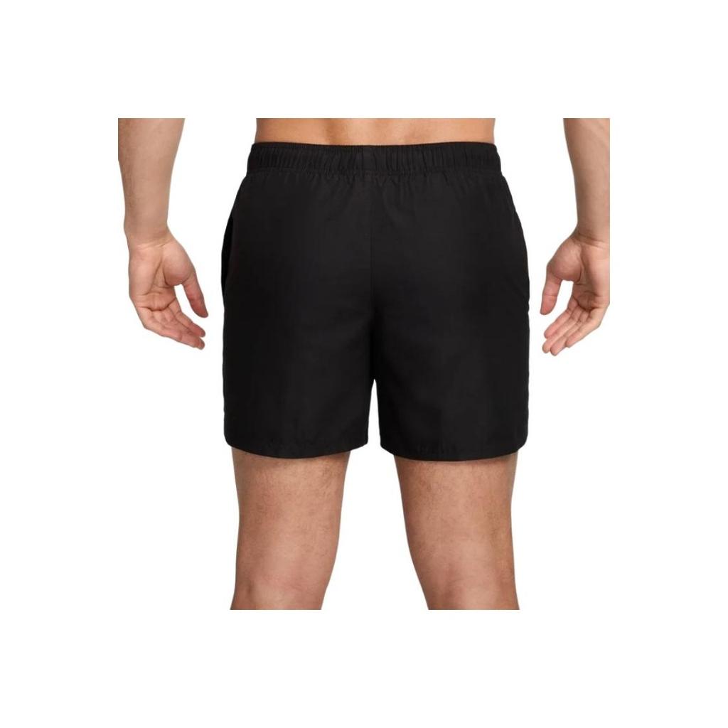 Nike Logo Print Mid-Waist Straight Casual Shorts Men Bottoms Black NESSA560-001