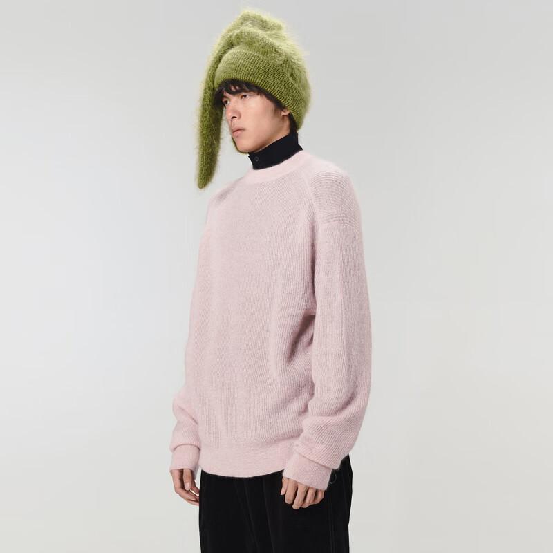 CROQUIS Herren-Pullover mit Rundhalsausschnitt aus Mohairmischung