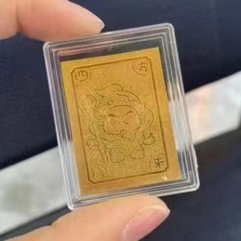 2mg vergoldeter Reichtum anziehender Handy-Aufkleber mit Kleberückseite