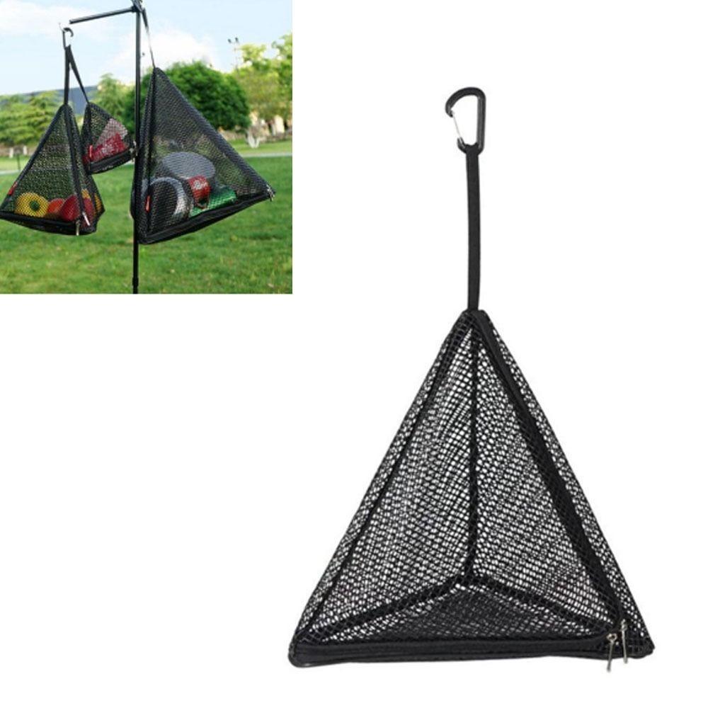 

With Hook Camping Dry Net Black Triangular Hanging Bag Outdoor Hanging Storage Net Outdoor Picnic S