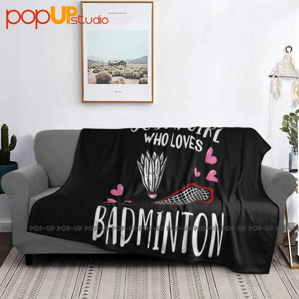 Racket Ball Just A Girl Who Loves Badminton Ultra-Soft Blanket Quilt Winter Sofa Cover Bed Covers